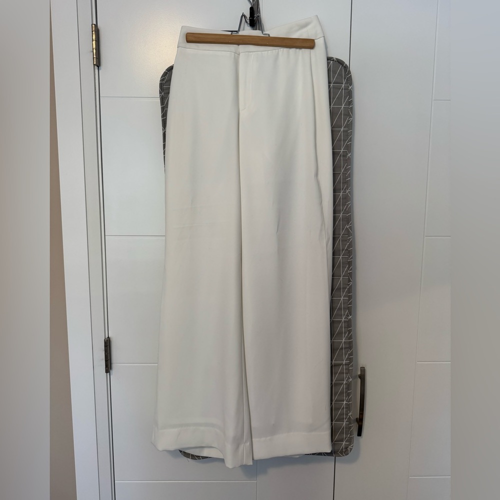 Banana Republic Cream Wide-Leg Pants